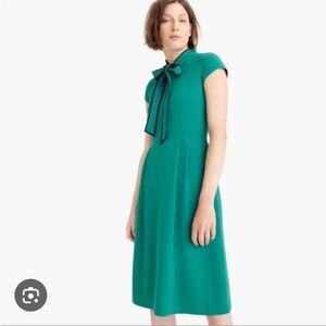 J. Crew Green Midi Dress